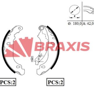 ARKA FREN BALATASI PABUC CLIO II SYMBOL LOGAN SANDERO 1.2 / 1.4 / 1.5 / 1.6 ABSSIZ