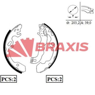 ARKA FREN BALATASI PABUC FOCUS I 1.4 16V / 1.6 16V / 1.8 16V 98>04