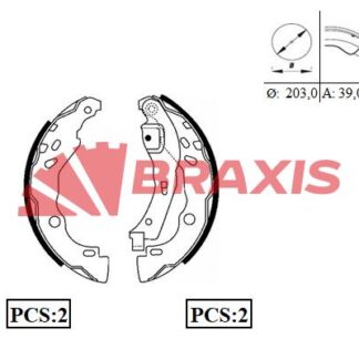ARKA FREN BALATASI (PABUCLU) RENAULT CLIO II 98>03 CLIO IV 12> SYMBOL II 08> SYMBOL III 14> DACIA LOGAN 04> DACIA SANDERO II 08> DUSTER 10> NISSSAN MICRA IV 10>15 NOTE 13>
