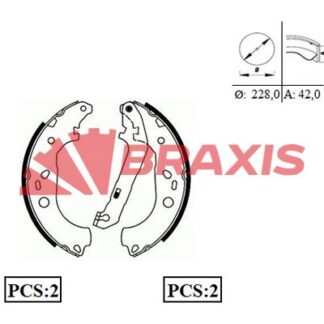 ARKA FREN BALATASI PABUC FOCUS II 04 /> C MAX 03>07 1.6TI / 1.6TDCI / 1.8TDCI / 2.0TDCI ABSSIZ