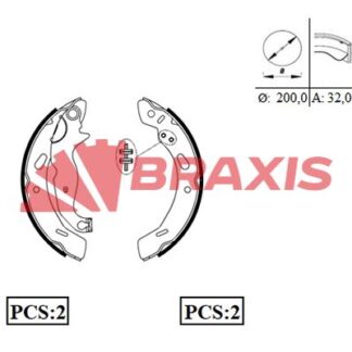 ARKA FREN BALATASI PABUC FIESTA VI 08 /> MAZDA II 07>