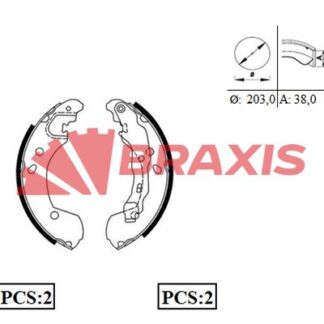 ARKA FREN BALATASI (PABUC) MICRA III K12 03>10 NOTE 07>10 CLIO II 04> CLIO III 05>