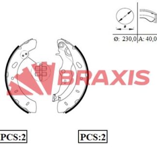 ARKA FREN BALATASI PABUC BMAX 12 /> FOCUS III 1.0 / 1.5TDCI / 1.6TI 11 /> TRANSIT COURIER 1.5TDCI 1.6