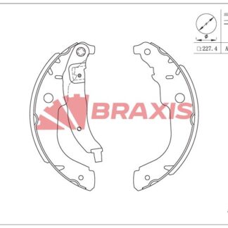 ARKA FREN BALATASI PABUC P207 C3 III DS3 1,4 / 1,4 16V / 1,4HDI 02 / 06> (228*40)