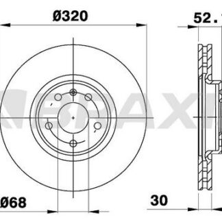 ON FREN DISK A4 07>15 A5 07>15 A6 11> A7 10> Q5 08> HAVALI 320MM