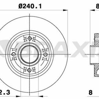 RULMANLI ARKA FREN DISK AYNASI ( ABS SENSOR HALKASI HARIC ) MEGANE II CLIO III MODUS 1.2 / 1.4 / 1.5DCI / 1.6 / 1.8 / 1.9DCI / 2.0