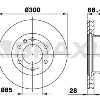 FREN DISKI ON SPRINTER 906 06>18 907 910 18> CRAFTER 30-35 06>16