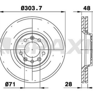 ON FREN DISK AYNASI C5 III P407 DW10BTED4 (2,0 16V) EXPERT III JUMPY III SCUDO III HAVALI 1,6HDI 2,0HDI (HAVA SOGUTMALI)
