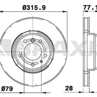 FREN DISKI ON BMW E38 94>01