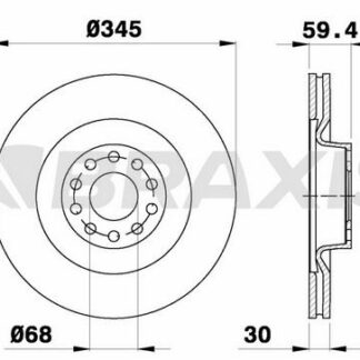 ON FREN DISK AYNASI AUDI A8 / S8 4.2 QUATTRO 94>02