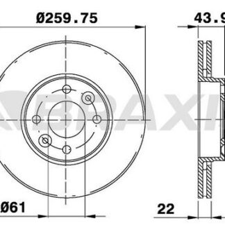 ON FREN AYNASI HAVALI MICRA K12 03>10 NOTE 06>12 CLIO III 06>10 MODUS 04> 260×4