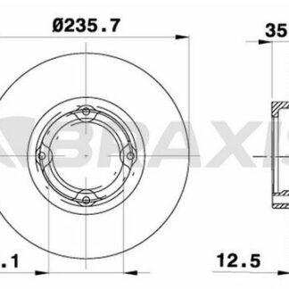 ON FREN DISK AYNASI HAVALI 236mm MATIZ 98>