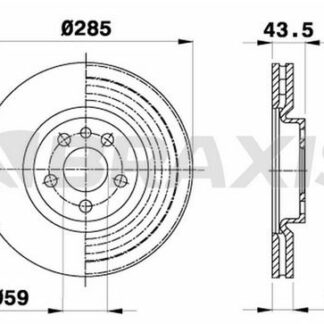 ON FREN DISK AYNASI C8 P807 EXPERT II JUMPY II SCUDO II DW10 (2.0 HDI 8V) 00>