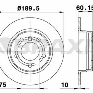 FREN DISKI ARKA BMW E36 91>98 E46 97>05