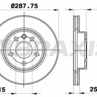 ON FREN DISK AYNASI HAVALI GALAXY 1.9TDI / 2.0I / 2.3 16V / 2.8I V6 (03 / 1995 04 / 2001)
