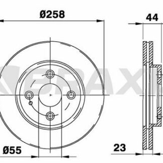 ON FREN DISK AYNASI HAVALI MAZDA 2 1.3 / 1.4 MZR CD / 1.5 / 1.6 MZ CD 07 FORD KA+18>