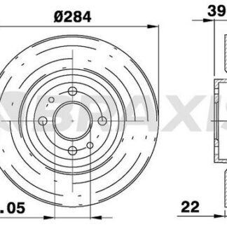 FREN DISKI ON PUNTO 1.9JTD 03> TIPO 2.0 91>95 ALFA ROMEO 145 146 155 1.8 2.0 95>01
