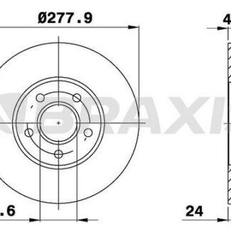 ON FREN DISK AYNASI CONNECT 1.8TDCI 02>13 ABSLI ( TAKIM FIYAT )