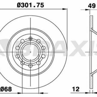 ARKA FREN AYNASI A6 2,0 / 2,4 / 2,7 / 3,0 / 3,0 QUATTRO 05>