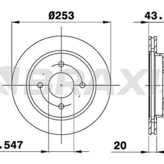 ARKA FREN DISK AYNASI MONDEO I / II 1.6 / 1.8 / 1.8TD / 2.0 / 2.5 92>00 COUGAR 2.5 98>01 HAVA SOGUTMAL