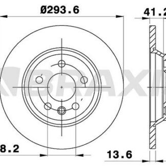 ARKA FREN DISK AYNASI SHARAN 2,8 V6 00>10 TRANSPORTER T4 1,9TD / 2,4D / 2,5 / 2,8 96>04 FORD GALAXY 2,8 V6 00>06 SEAT ALHAMBRA 1,9TD / 2,8 V6 00>06