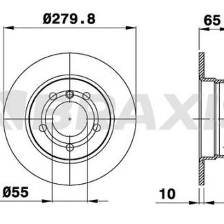 ARKA FREN DISKI BMW E81 E87 N43 N45 N46 M47 05>11