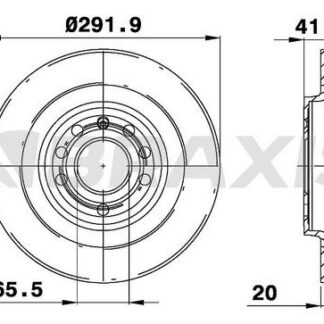 ARKA FREN DISKI HAVALI VECTRA C – SIGNUM / SAAB 9,3