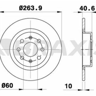 ARKA FREN DISKI FIAT GRANDE PUNTO PUNTO EVO 1.2 1.3 1.4 T-JET 05> OPEL CORSA E 1.0 1.3 CDTI 1.4 14>