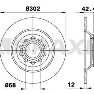 ARKA FREN DISK AYNASI A6 ALLROAD 4FH 2.7 TDI QUATTRO / 3.0 TDI QUATTRO 07>11