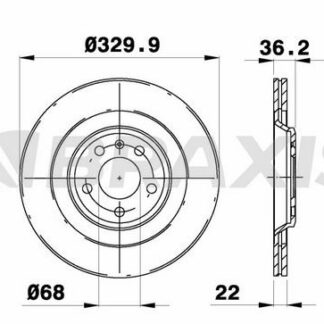 ARKA FREN DISK AYNASI AUDI A4 A5 A6 A7 A8 Q5 PORSCHE MACAN 08>