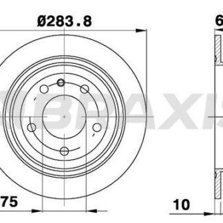 ARKA FREN DISK AYNASI ARKA BMW SERIE E28 E24 77>