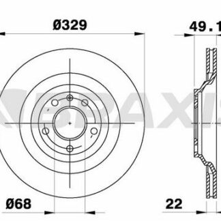 ARKA FREN DISK AYNASI HAVALI A6 4F2 / C6 A6 AVANT 4F5 / C6 2.0 TFSI / 2.0 TDI / 2.4 / 2.8 FSI / 2.7 TDI / 3.0 / 3.