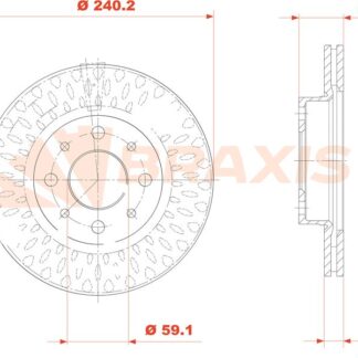ON FREN AYNASI (DISKI) MAREA PALIO ALBEA ALFA ROMEO 145 146 1,2 / 1,4 / 1,6 / 1,9