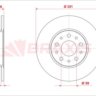 FREN DISKI ARKA FIAT 500L 0.9 1.3D 1.4 1.6D 12> EGEA 15>