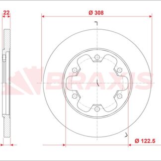 ARKA FREN DISKI YENI KASA TRANSIT V363 CIFT TEKER 6 BIJON 14>