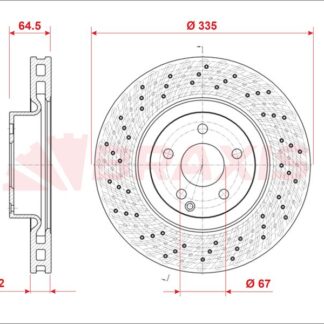 FREN DISKI ON S-CLASS W221 05>13 C216 06>13