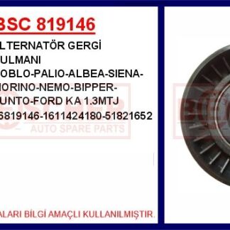 ALTERNATOR GERGI RULMANI FORD KA 1,3TDCI 08 /> ALFA ROMEO 159 CROMA 1,9JTD 05 11 BRAVO DOBLO LINEA PUNTO 1,6D / 1,9D 08> ASTRA H COMBO C CORSA C 1,3CDTI (KUTUKSUZ)