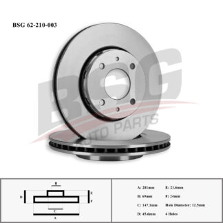 FREN DISKI ON CARISMA 99-03 / S40 98-03 / V40 95-03 281mm