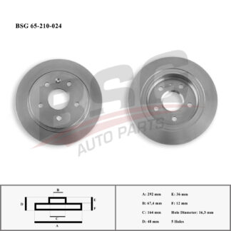 FREN DISKI ARKA 16 INCH 292MM INSIGNIA A A16XER 09-17