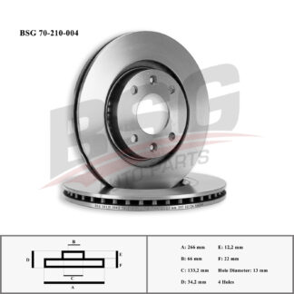 FREN DISKI ON B.M 301/307/207/208/PARTNER/C-ELYSEE/CACTUS/C3 04-