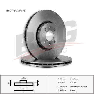 FREN DİSKİ ÖN 300MM (4 BİJON)(ADET FIYATIDIR KUTU İÇİ 2 ADET) SCÉNIC II 03-