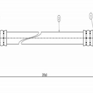 FREN HORTUMU ARKA 230 MM B.M 206 00-