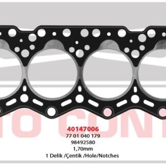 SİLİNDİR KAPAK CONTASI 1.70MM 1 DELIK MASTER TRAFIC DUCATO 2.5 2.8D