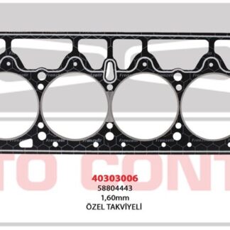 SİLİNDİR KAPAK CONTASI LPGLI ARAÇLARA OZEL TAKVİYELİ 1.80MM BEYAZ M131 DKS 1.6