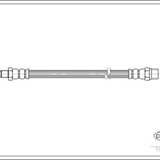 FREN HORTUMU ARKA (227mm) BMW E21 E30 E36 E46 E28 E34 E23 E24 E32 Z3 79>05 AUDI A6 C4 94>97