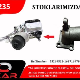 YAG SOGUTUCU GOVDE PLASTIK ASTRA J COMBO D BIPPER NEMO AVEO EGEA DOBLO LINEA Euro5 1.3 HDI MTJ A13FD