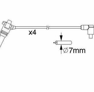 BUJI KABLO TAKIMI FIAT ALBEA PALIO BRAVA BRAVO PUNTO MAREA 1.2 16V 98> LANCIA Y 1.2 16V 00>