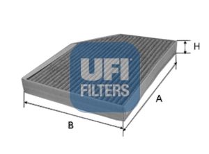 UFI 54.168.00 A4-A5-Q5 BM POLEN FİLTRESİ E2948LC / LAK386 (KARBONLU)