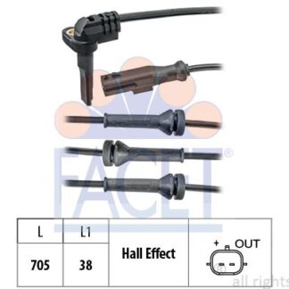 ABS KABLOSU SENSORU ON MEGANE III FLUENCE SCENIC GRAND SCENIC DUSTER K4M K4M 838 839 729
