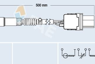 OKSIJEN SENSORU LAMBDA SONDASI (5 KUTUPLU 490mm) AUDI A4 / A4Q A5 A6 / A6Q Q5 EXEO 08>16